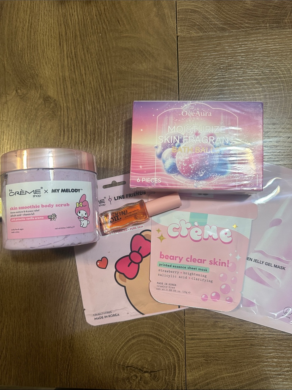 Crème x My Melody Pink Skin Smoothie Body Scrub - Beary Clear Skin Kit